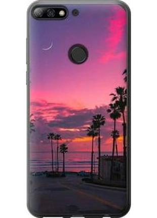 Чехол на huawei honor 7c pro пальмы "5873u-2070-71002"