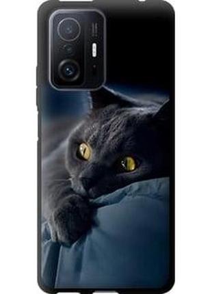 Чехол на xiaomi 11t pro дымчатый кот "825b-2552-71002"