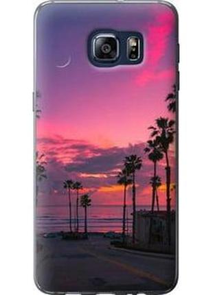 Чохол на samsung galaxy s6 edge plus g928 пальми "5873u-189-71002"