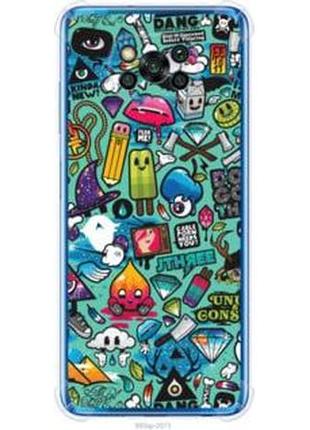 Чехол на xiaomi poco x3 стикер бомбинг 1 "693sp-2073-71002"