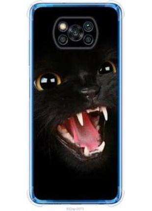 Чехол на xiaomi poco x3 pro чёрная кошка "932sp-2938-71002"