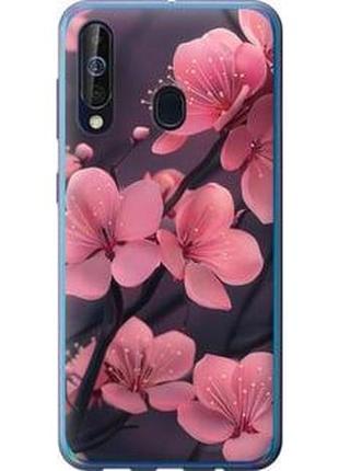 Чехол на samsung galaxy a60 2019 a606f пурпурная сакура "6075u-1699-71002"