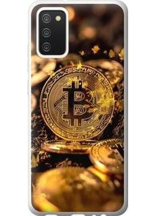 Чехол на samsung galaxy a02s a025f золотая лихорадка биткойна "6089u-2203-71002"