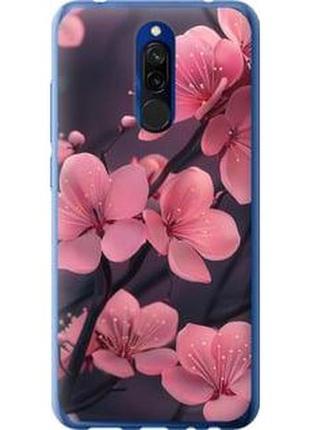 Чохол на xiaomi redmi 8 пурпурова сакура "6075u-1806-71002"
