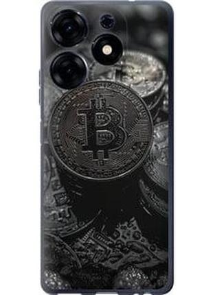 Чехол на tecno spark 10 pro black bitcoin "6090u-3022-71002"