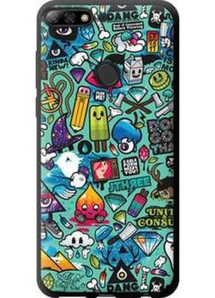 Чехол на huawei honor 7c pro стикер бомбинг 1 "693b-2070-71002"