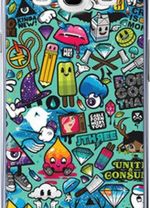 Чехол на samsung galaxy s3 duos i9300i стикер бомбинг 1 "693u-50-71002"