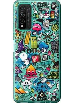 Чехол на huawei honor 10x lite стикер бомбинг 1 "693u-2198-71002"