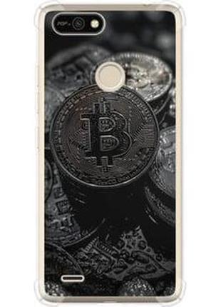 Чехол на tecno pop 2f b1f black bitcoin "6090sp-2391-71002"