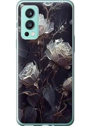 Чехол на oneplus nord 2 розы 2 "5550u-2468-71002"
