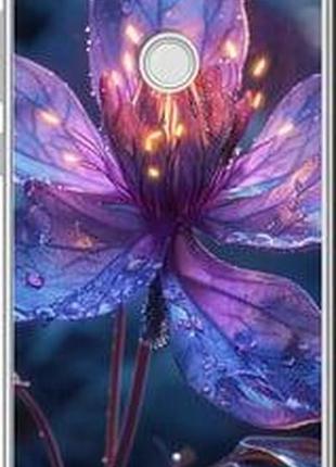 Чехол на huawei p8 lite (2017) магический цветок "6038u-777-71002"