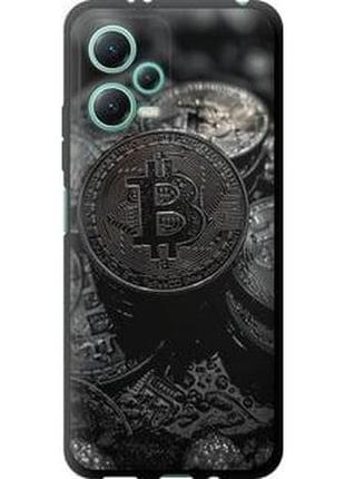Чехол на xiaomi redmi note 12 5g black bitcoin "6090b-2934-71002"
