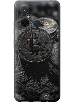 Чехол на xiaomi redmi 12c black bitcoin "6090u-2962-71002"
