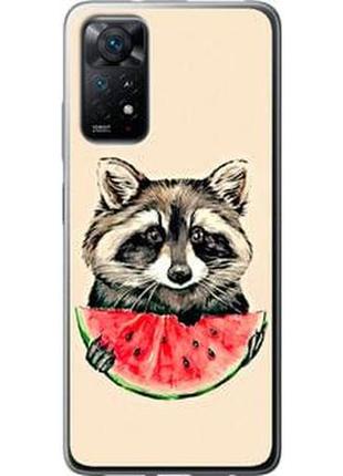 Чехол на xiaomi redmi note 4 max енотик с арбузом "4605u-2516-71002"