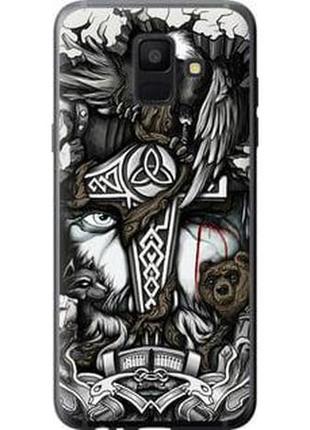 Чехол на samsung galaxy a6 2018 тату викинг "4098u-1480-71002"