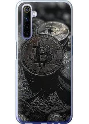 Чехол на realme 6 black bitcoin "6090u-1913-71002"