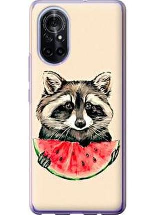 Чехол на huawei nova 8 енотик с арбузом "4605u-2245-71002"