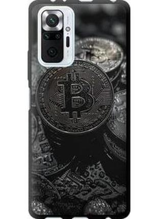 Чехол на xiaomi redmi note 10 pro black bitcoin "6090b-2297-71002"
