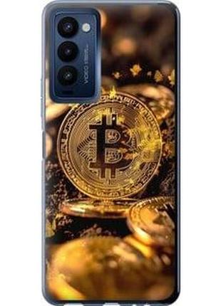 Чехол на tecno camon 18p ch7n золотая лихорадка биткойна "6089u-2525-71002"