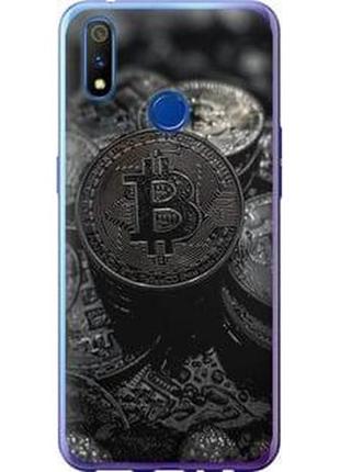 Чехол на realme 3 pro black bitcoin "6090u-1863-71002"
