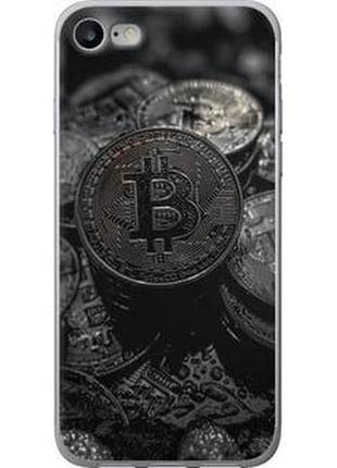Чехол на iphone 8 black bitcoin "6090u-1031-71002"