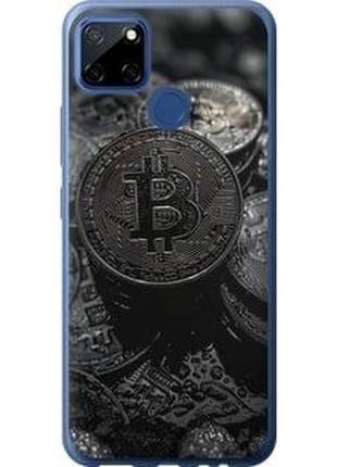 Чехол на realme 7i black bitcoin "6090u-2486-71002"