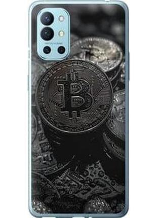 Чехол на oneplus 9r black bitcoin "6090u-2326-71002"