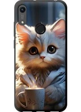 Чехол на huawei honor 8a white cat "5646b-1635-71002"
