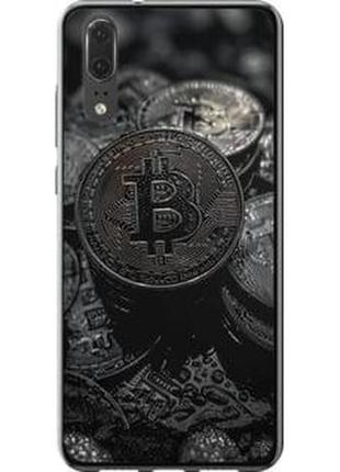 Чехол на huawei p20 black bitcoin "6090u-1396-71002"
