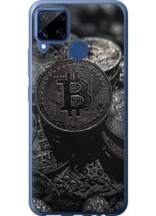Чехол на realme c15 black bitcoin "6090u-2063-71002"