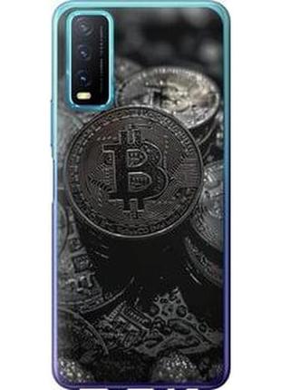 Чехол на vivo y20 black bitcoin "6090u-2078-71002"