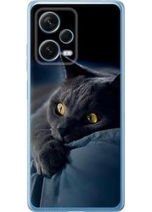 Чехол на xiaomi redmi note 12 pro+ 5g дымчатый кот "825u-3612-71002"