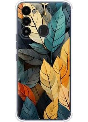 Чехол на tecno spark 8c kg5k кольорове листя "5644sp-2680-71002"