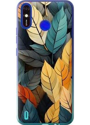 Чехол на tecno spark 4 lite кольорове листя "5644u-2425-71002"