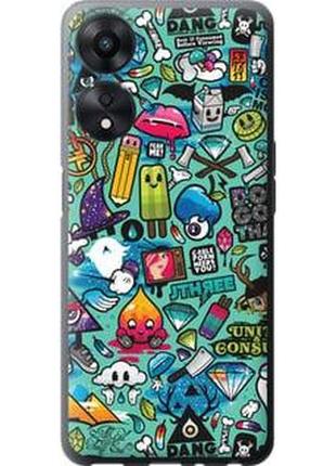 Чехол на oppo a78 5g стикер бомбинг 1 "693u-3169-71002"