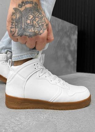 Чоловічі зимові кросівки white/camel білі