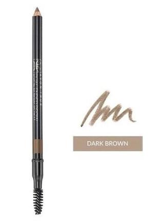 Карандаш для бровей с щеточкой avon true dual ended brow pencil, dark brown/темно-коричневый 1.14 г1 фото