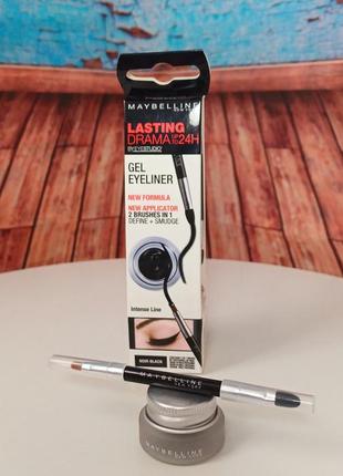 Гель-лайнер для глаз maybelline lasting drama 24h.подводка для глаз