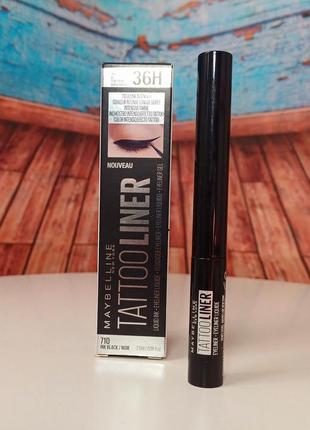 Підводка для очей maybelline new york tattoo studio liquid liner