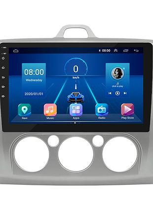 Магнитола 9" lesko для ford focus ii рестайлинг 2007-2011 6/128gb 4g wi-fi gps top форд фоксу