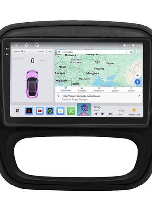 Штатна магнітола lesko для nissan nv300 2016-н.в. екран 9" 4/64 qled carplay 4g wi-fi gps 360 prime 5 шт.