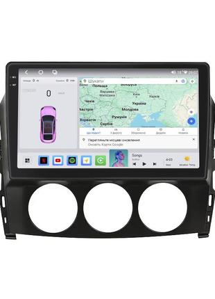 Штатная магнитола 9" lesko для mazda mx-5 iii (nc) рестайлинг 2008-2015 4/64 qled carplay 4g 360 prime 3шт