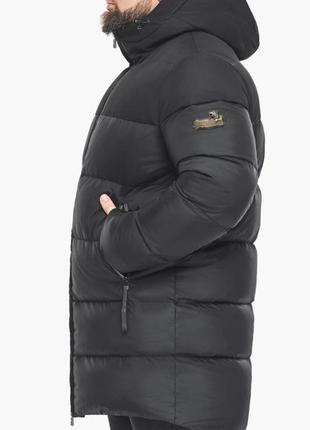 Чорна зимова куртка з вшитим капюшоном braggart aggressive, німеччина, оригінал7 фото