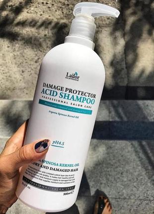 Кератиновый бессульфатный шампунь lador keratin lpp shampoo (530 мл)