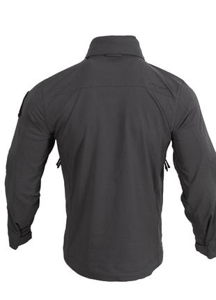 Куртка вітровка вітрозахисна blue label fog windproof soft-shell emerson сіра s3 фото