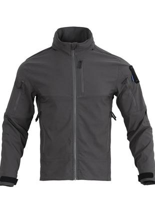 Куртка вітровка вітрозахисна blue label fog windproof soft-shell emerson сіра s