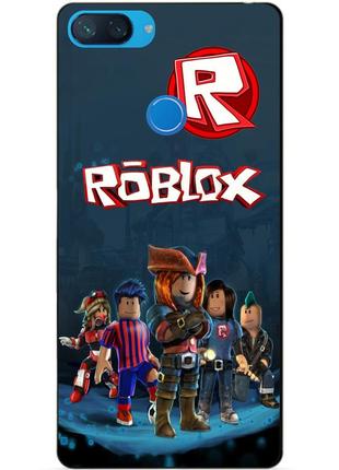 Силиконовый чехол бампер для xiaomi mi 8 lite с рисунком roblox