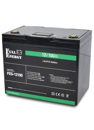 Акумулятор lifepo4 (літій залізо фосфатний) 12в 100аг full energy feg-12100