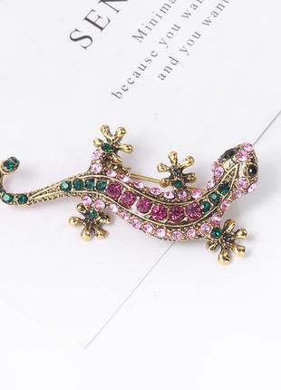 Брошка ящерка 3