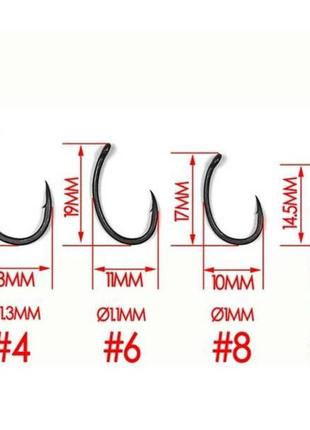 Повідець на коропа та амура «krank method spike » , гачок √8 , spike 8 мм.4 фото